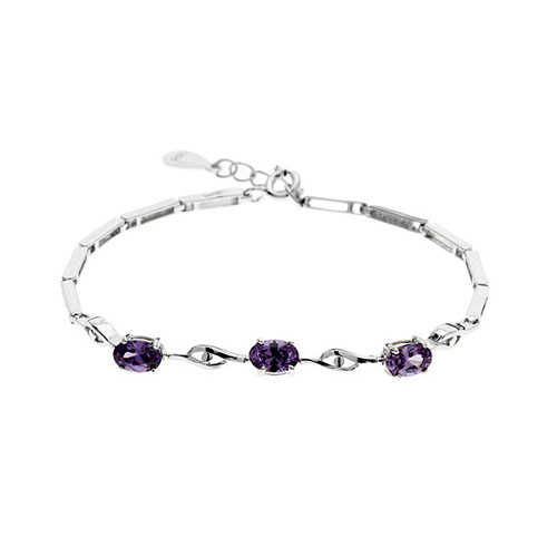 bracelet femme argent zirconium 9500055