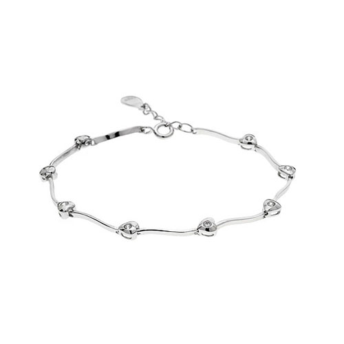 bracelet femme argent zirconium 9500058