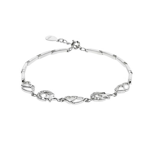 bracelet femme argent zirconium 9500070