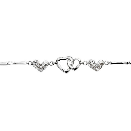 bracelet femme argent zirconium 9500073 pic2