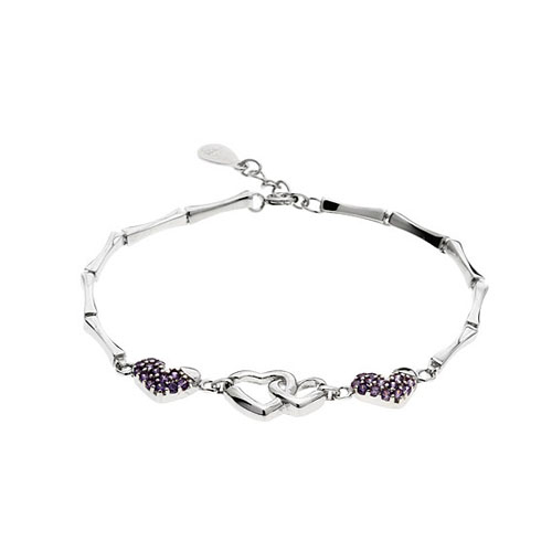 bracelet femme argent zirconium 9500074