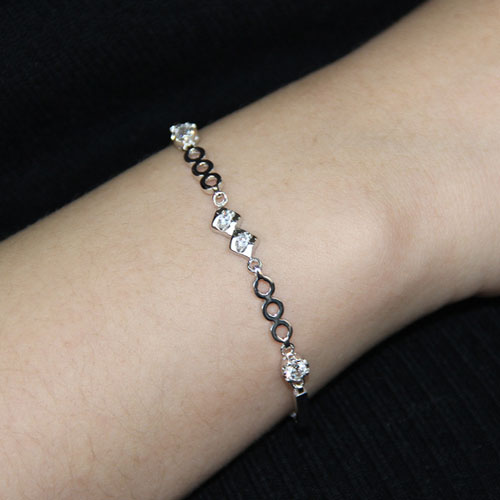 bracelet femme argent zirconium 9500075 pic4