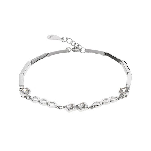 bracelet femme argent zirconium 9500075