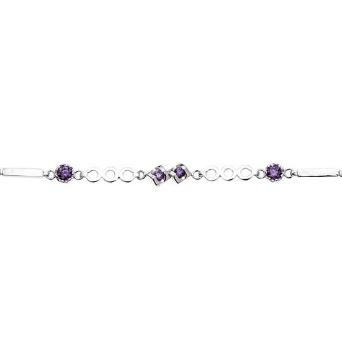 bracelet femme argent zirconium 9500076 pic2