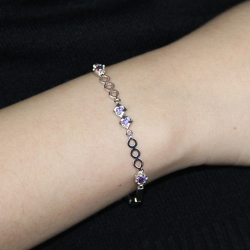 bracelet femme argent zirconium 9500076 pic4