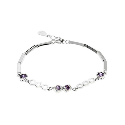 bracelet femme argent zirconium 9500076