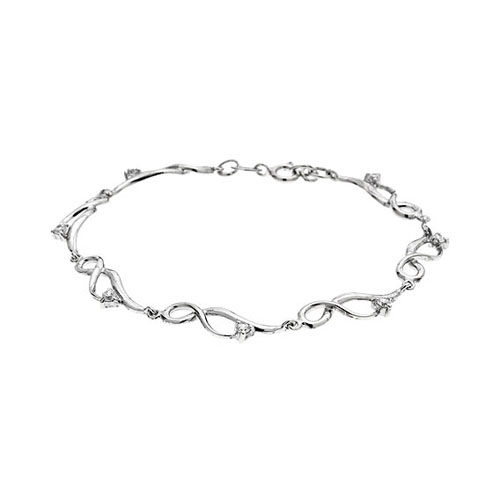 bracelet femme argent zirconium 9500089