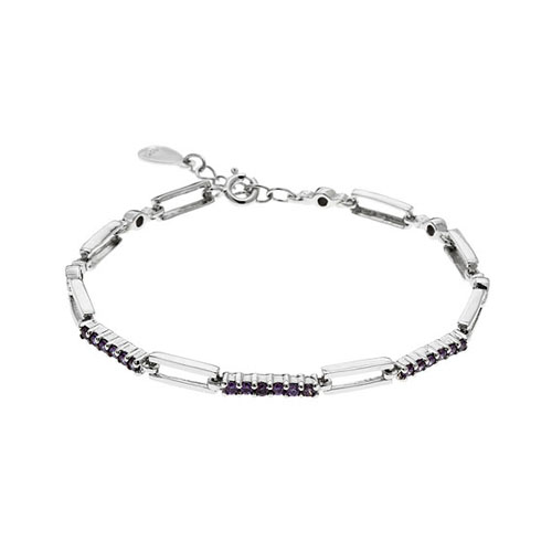 bracelet femme argent zirconium 9500093