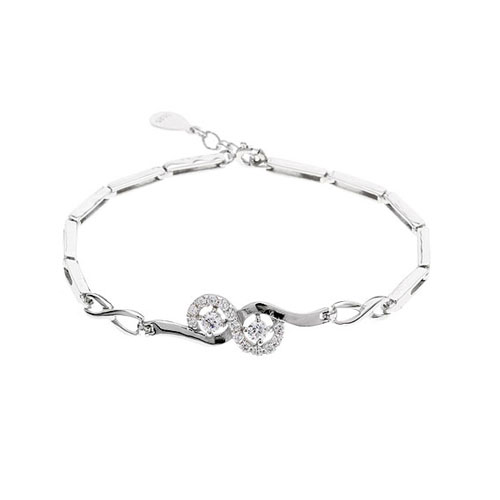 bracelet femme argent zirconium 9500094