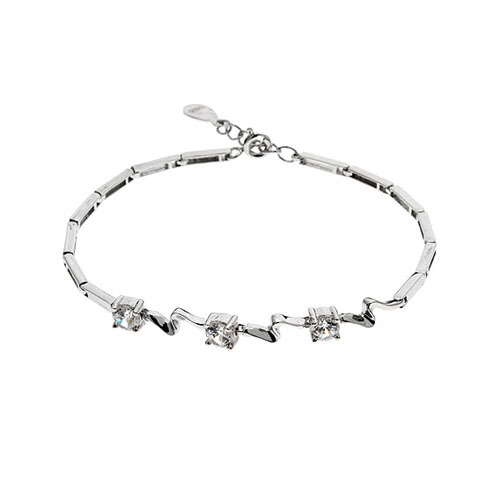 bracelet femme argent zirconium 9500102