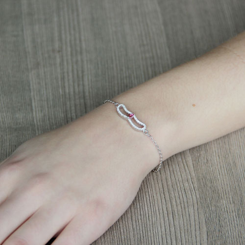 bracelet femme argent zirconium 9500167 pic4