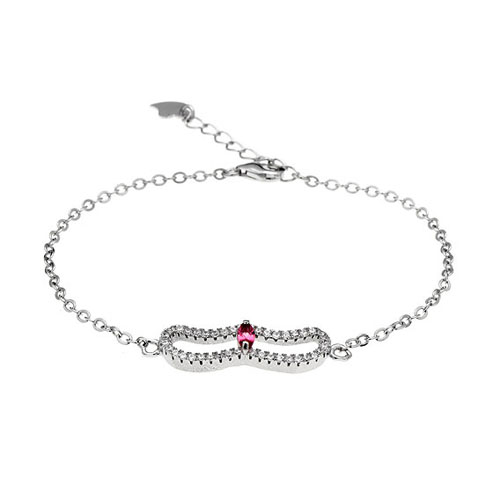 bracelet femme argent zirconium 9500167