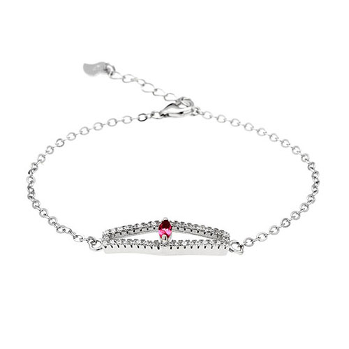 bracelet femme argent zirconium 9500172