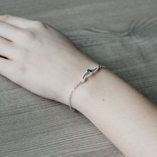 bracelet femme argent zirconium 9500176 pic5