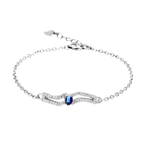 bracelet femme argent zirconium 9500177