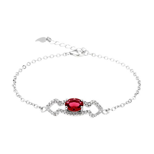 bracelet femme argent zirconium 9500178