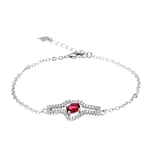 bracelet femme argent zirconium 9500180