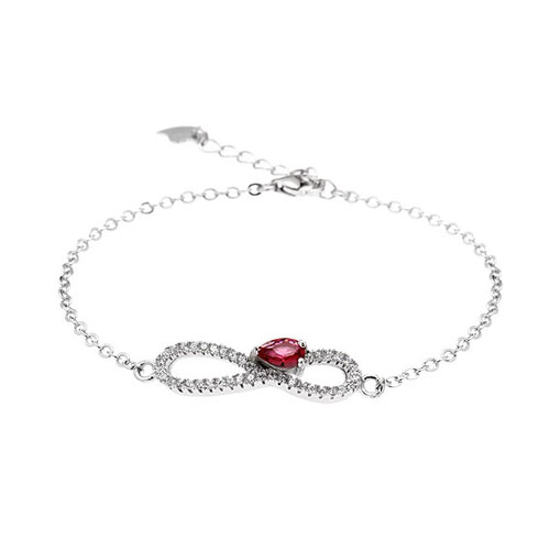 bracelet femme argent zirconium 9500182