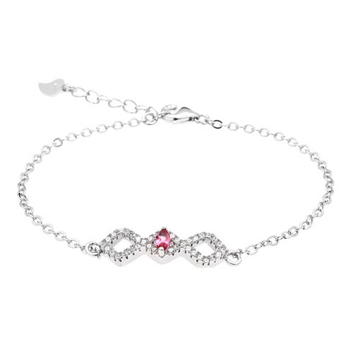 bracelet femme argent zirconium 9500184