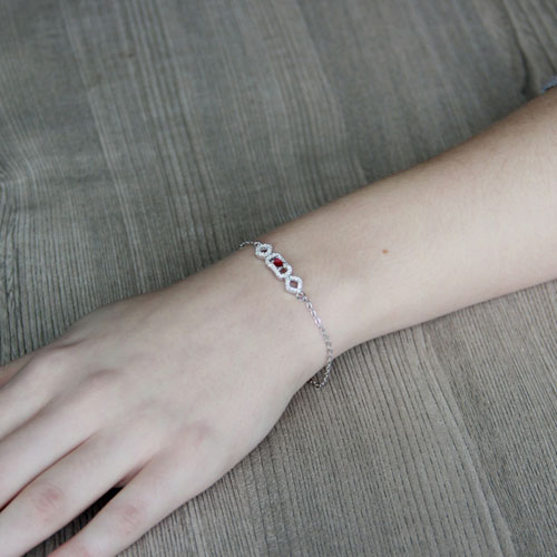bracelet femme argent zirconium 9500187 pic4