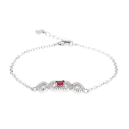 bracelet femme argent zirconium 9500187