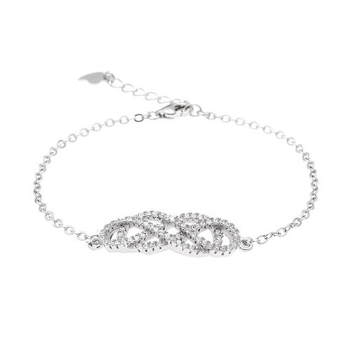 bracelet femme argent zirconium 9500189