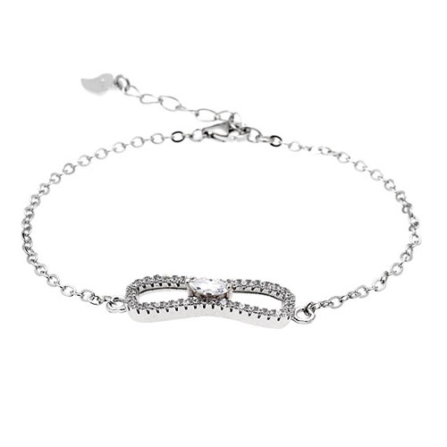 bracelet femme argent zirconium 9500190