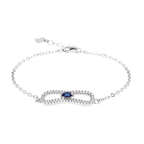 bracelet femme argent zirconium 9500191