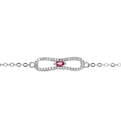 bracelet femme argent zirconium 9500192 pic2