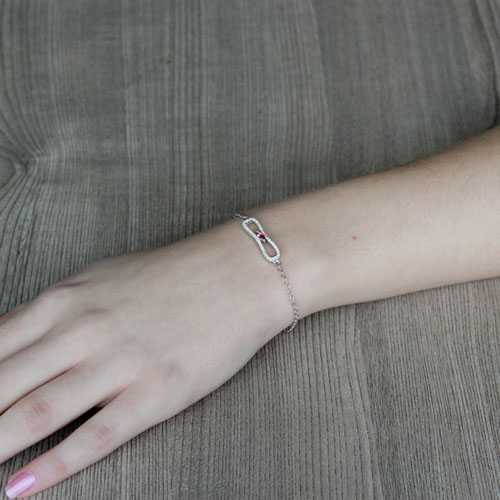 bracelet femme argent zirconium 9500192 pic4