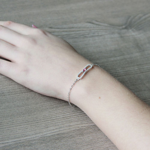 bracelet femme argent zirconium 9500192 pic5