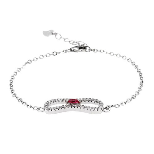 bracelet femme argent zirconium 9500192