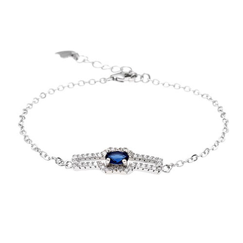bracelet femme argent zirconium 9500194