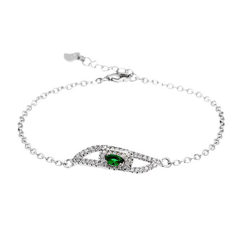 bracelet femme argent zirconium 9500198