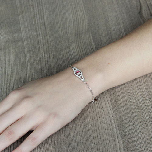 bracelet femme argent zirconium 9500199 pic4