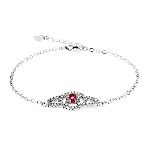 bracelet femme argent zirconium 9500199