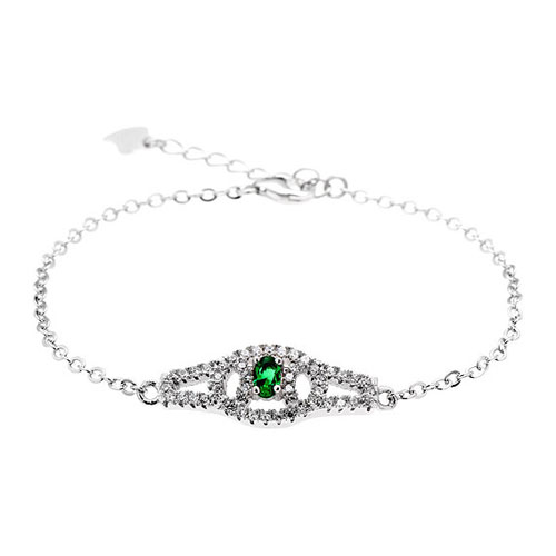 bracelet femme argent zirconium 9500200