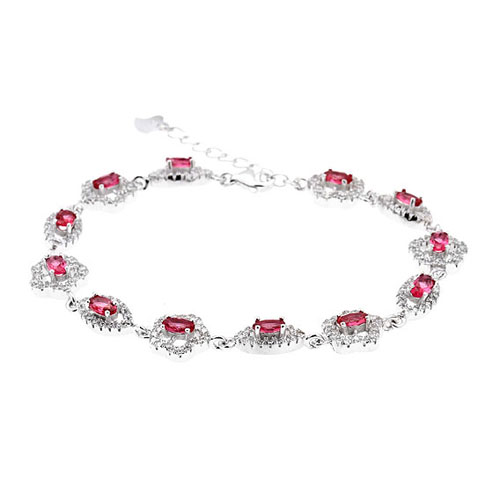 bracelet femme argent zirconium 9500203