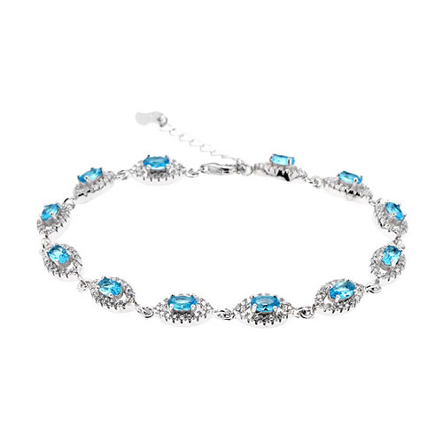 bracelet femme argent zirconium 9500204