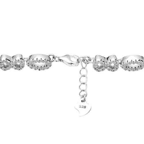 bracelet femme argent zirconium 9500207 pic3