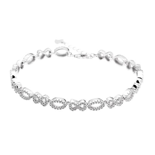 bracelet femme argent zirconium 9500207