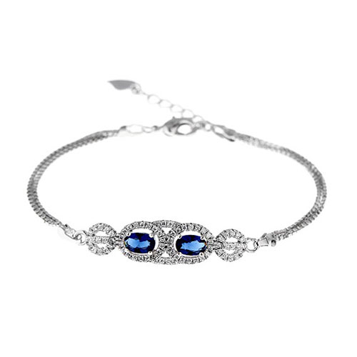 bracelet femme argent zirconium 9500212