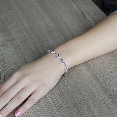 bracelet femme argent zirconium 9500213 pic4