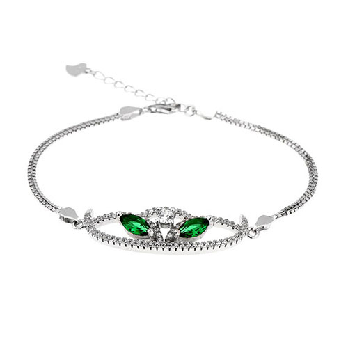 bracelet femme argent zirconium 9500217