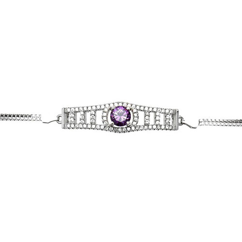 bracelet femme argent zirconium 9500226 pic2