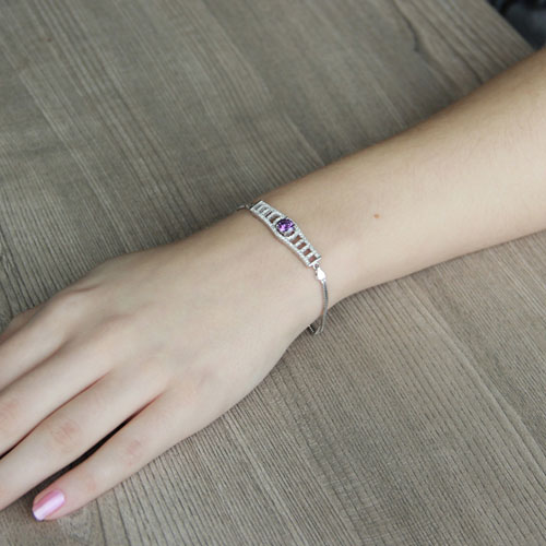 bracelet femme argent zirconium 9500226 pic4