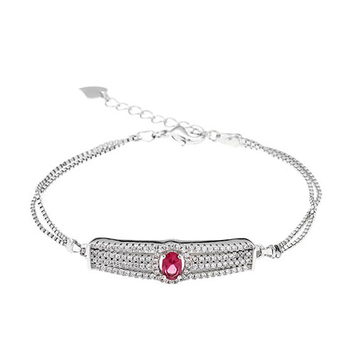 bracelet femme argent zirconium 9500231