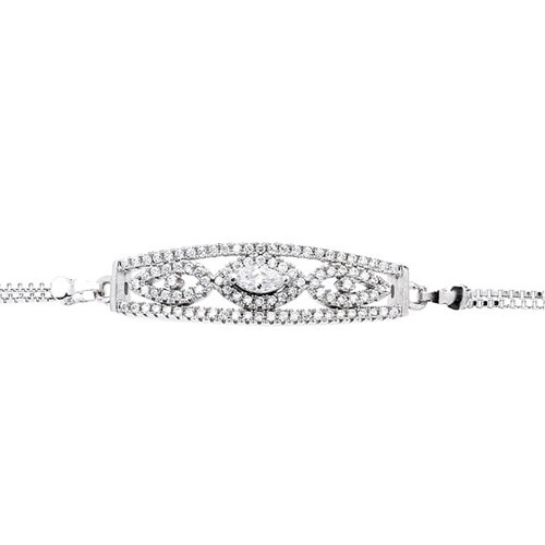 bracelet femme argent zirconium 9500232 pic2