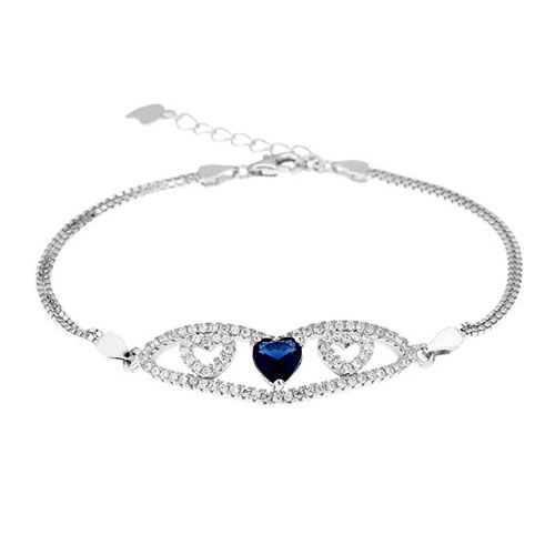 bracelet femme argent zirconium 9500233