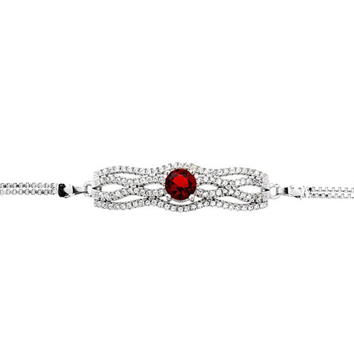 bracelet femme argent zirconium 9500234 pic2